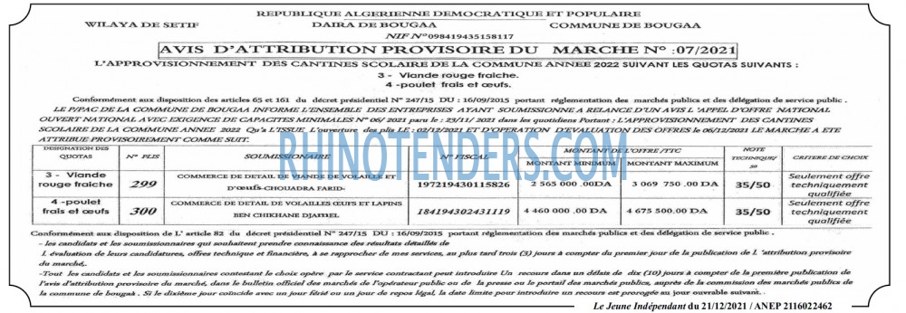 Jeune Independant