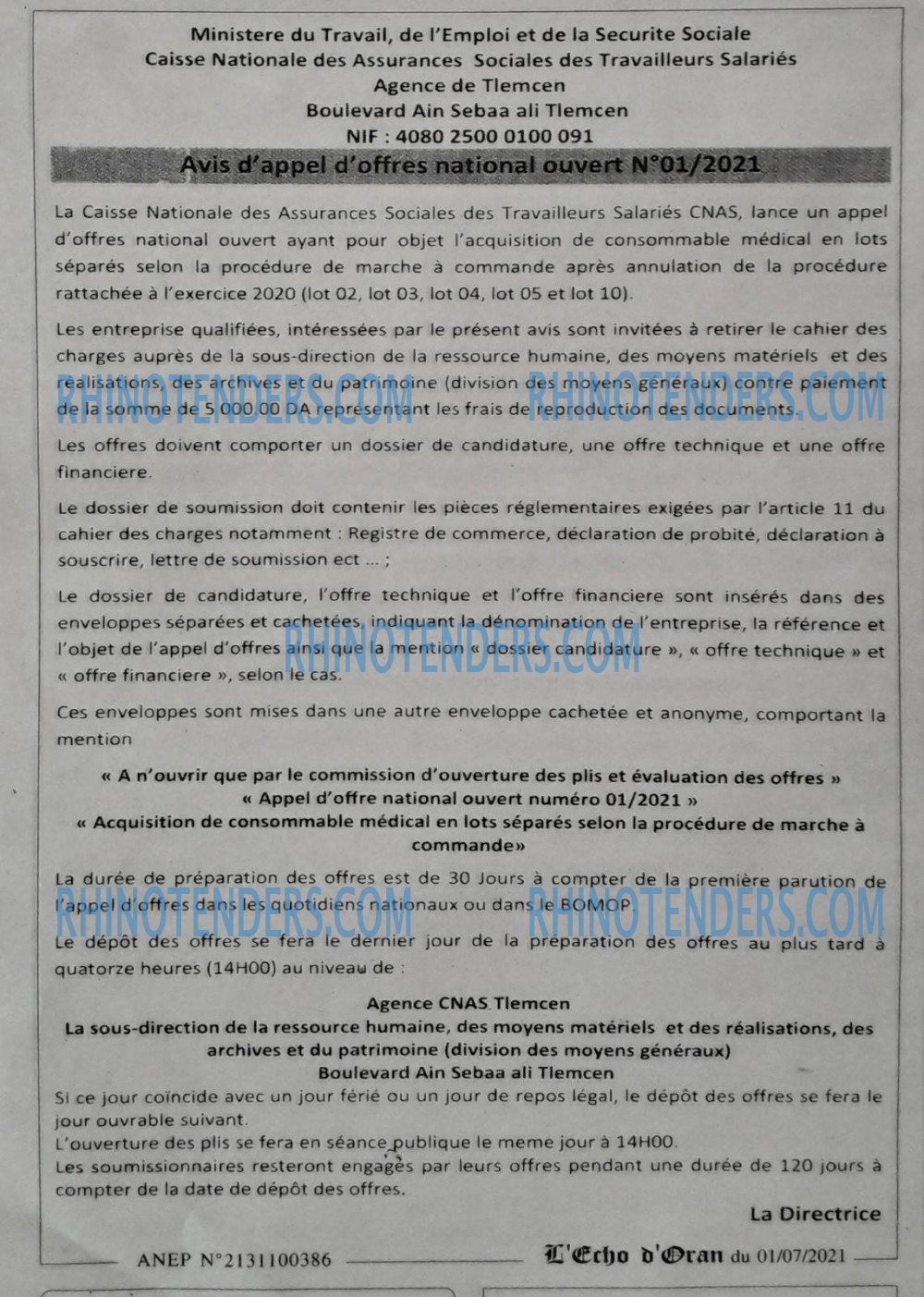 L'ECHO D'ORAN