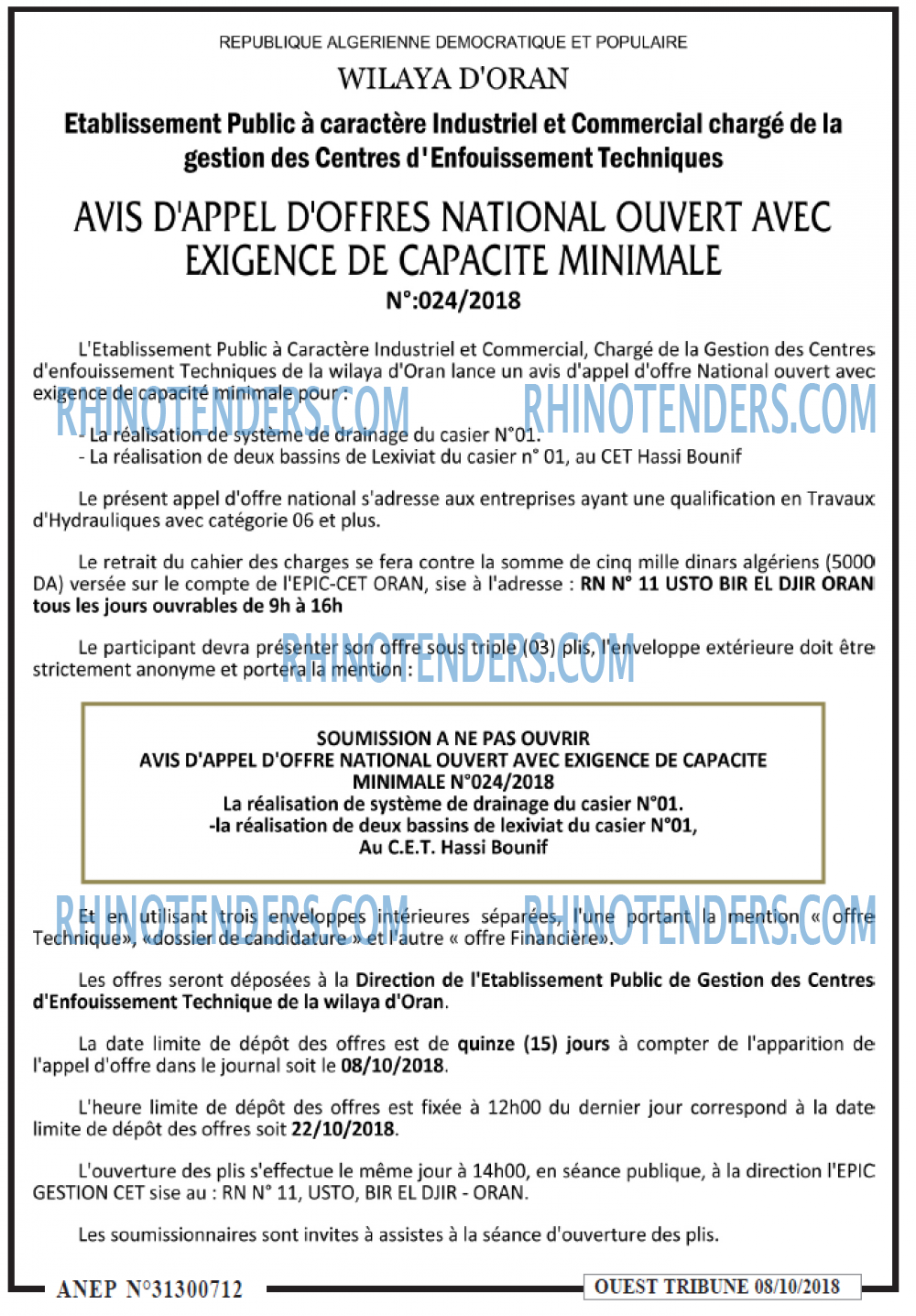 ouest TRIBUNE