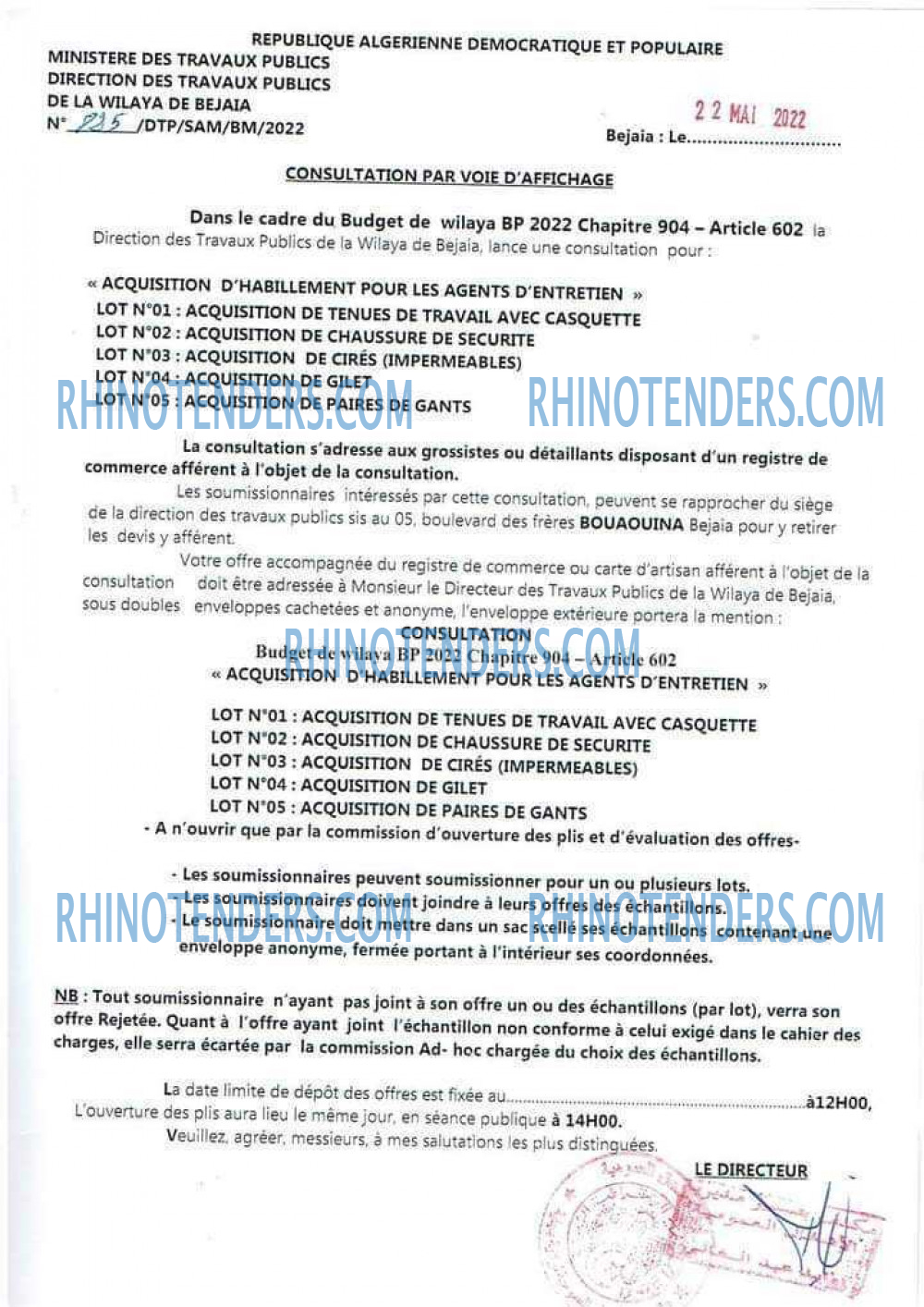 Rhinotenders