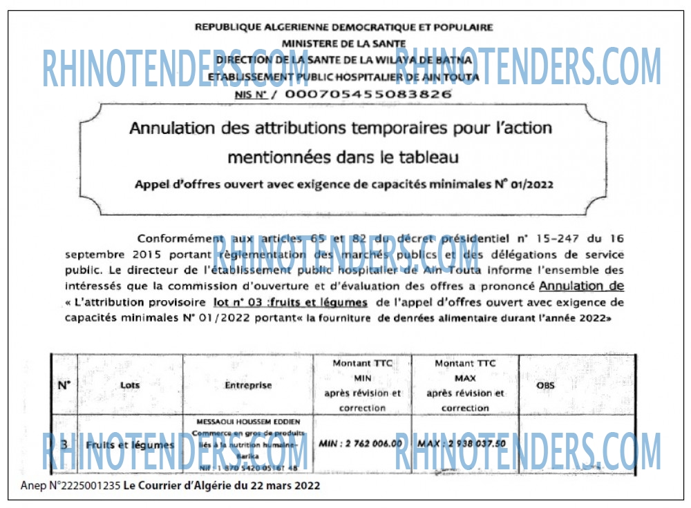 Le Courrier d'Algerie