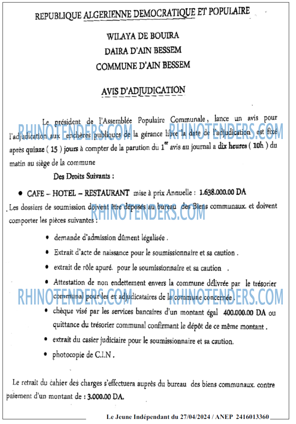 Jeune Independant