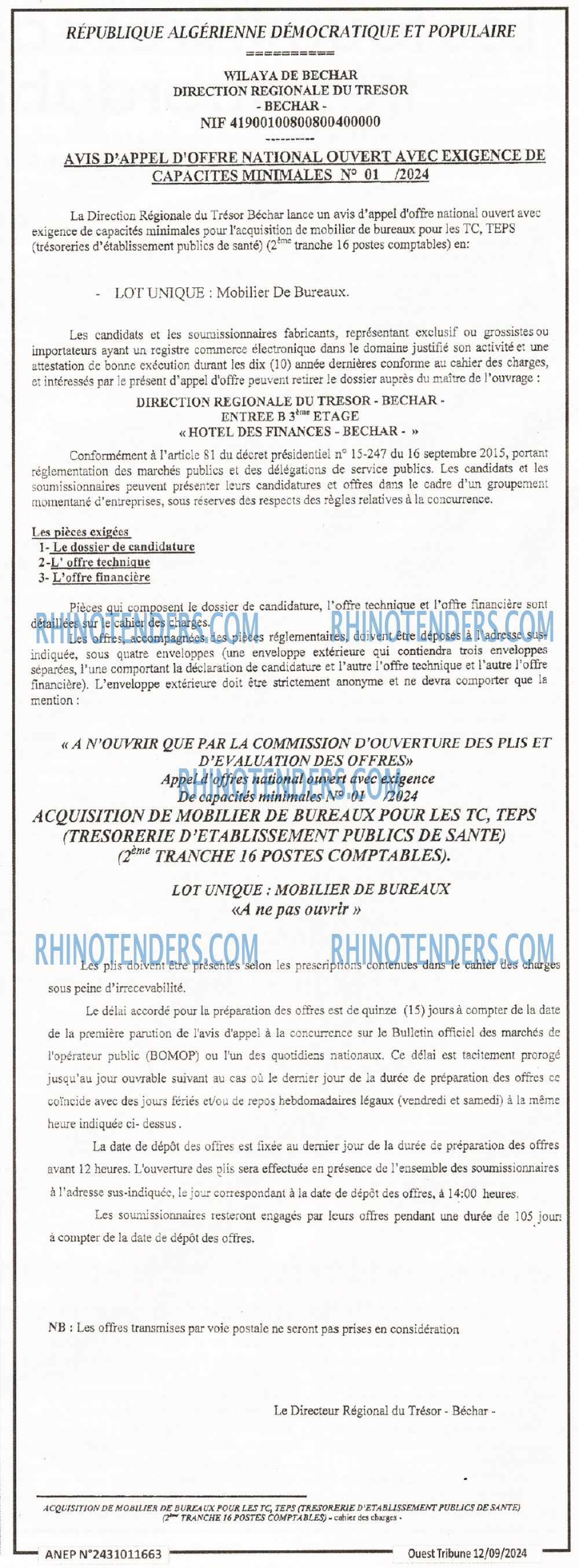 ouest TRIBUNE