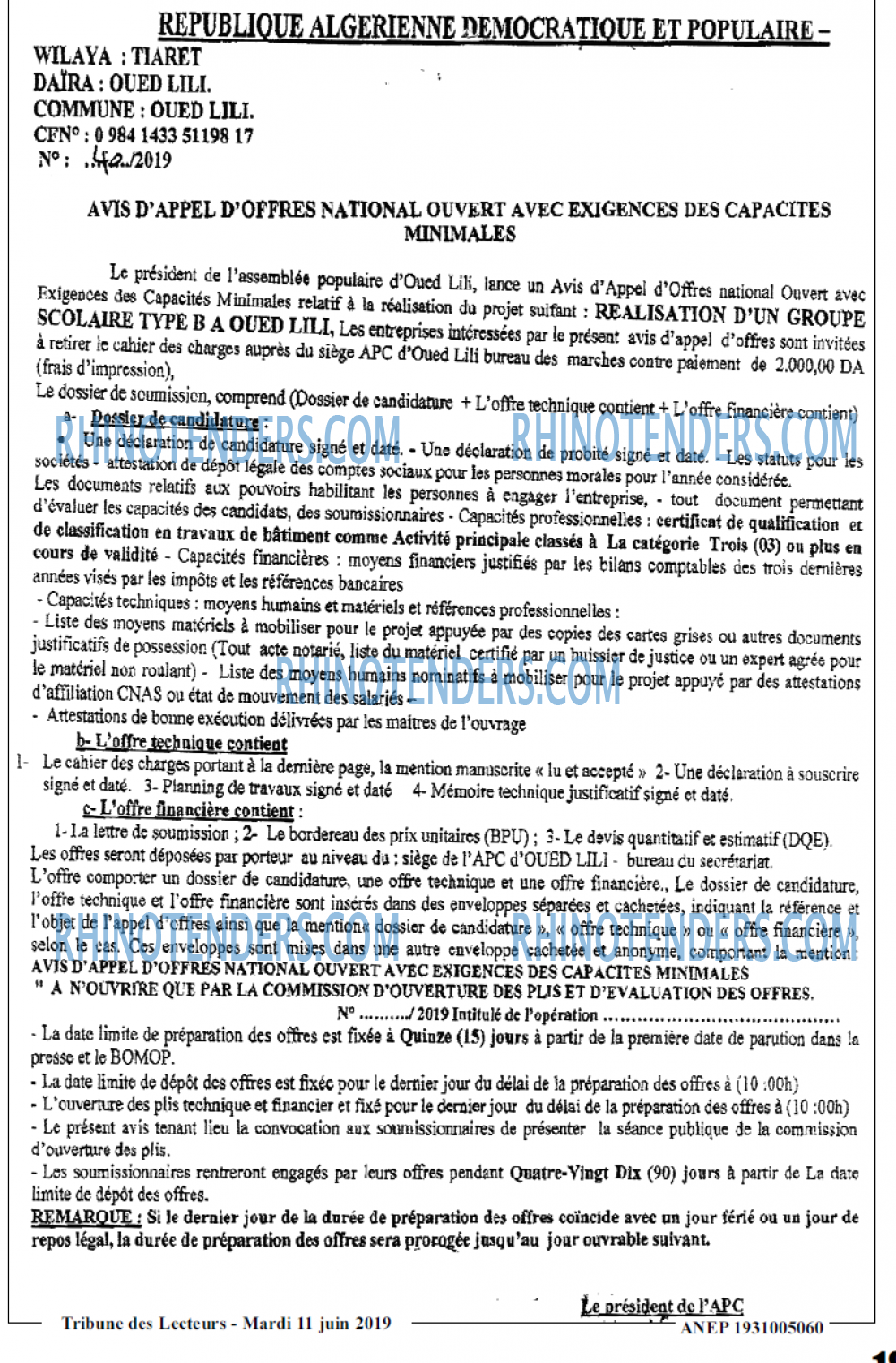 TRIBUNE DES LECTEURS