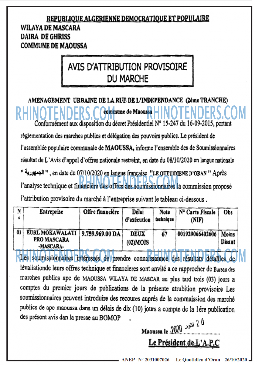 Le Quotidien d'Oran