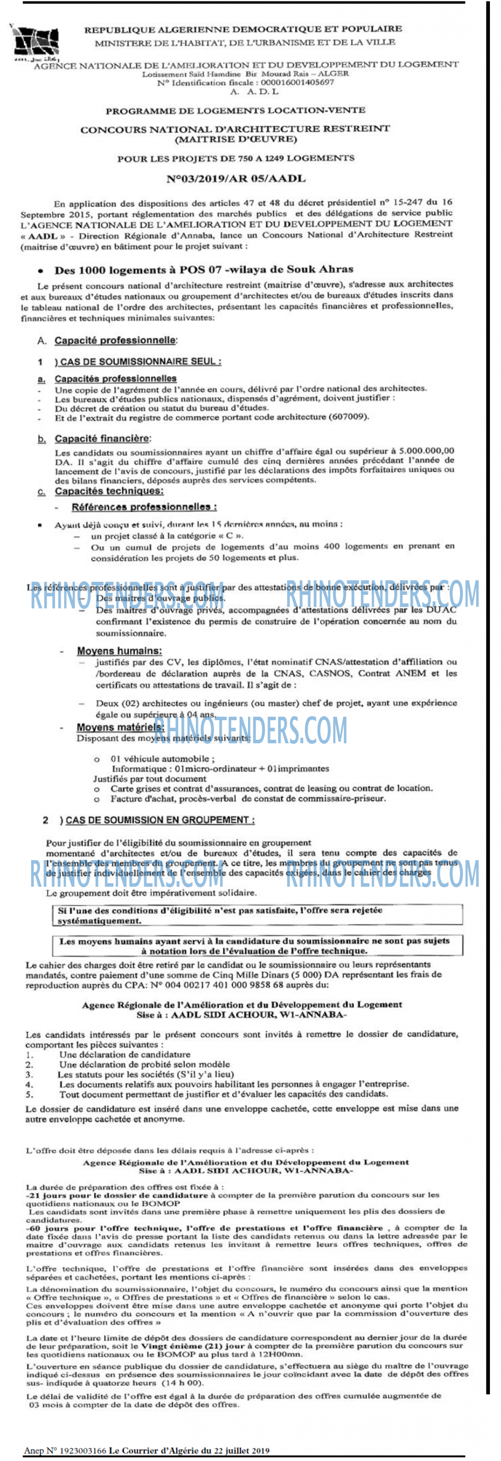 Le Courrier d'Algerie