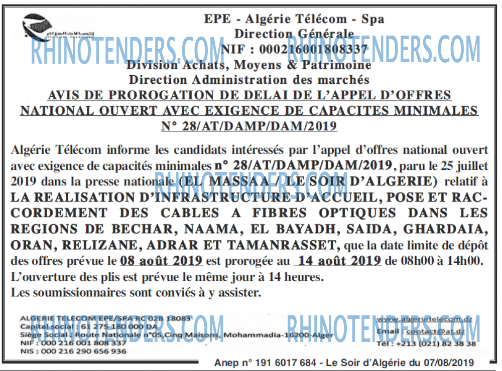 LE SOIR D'ALGERIE