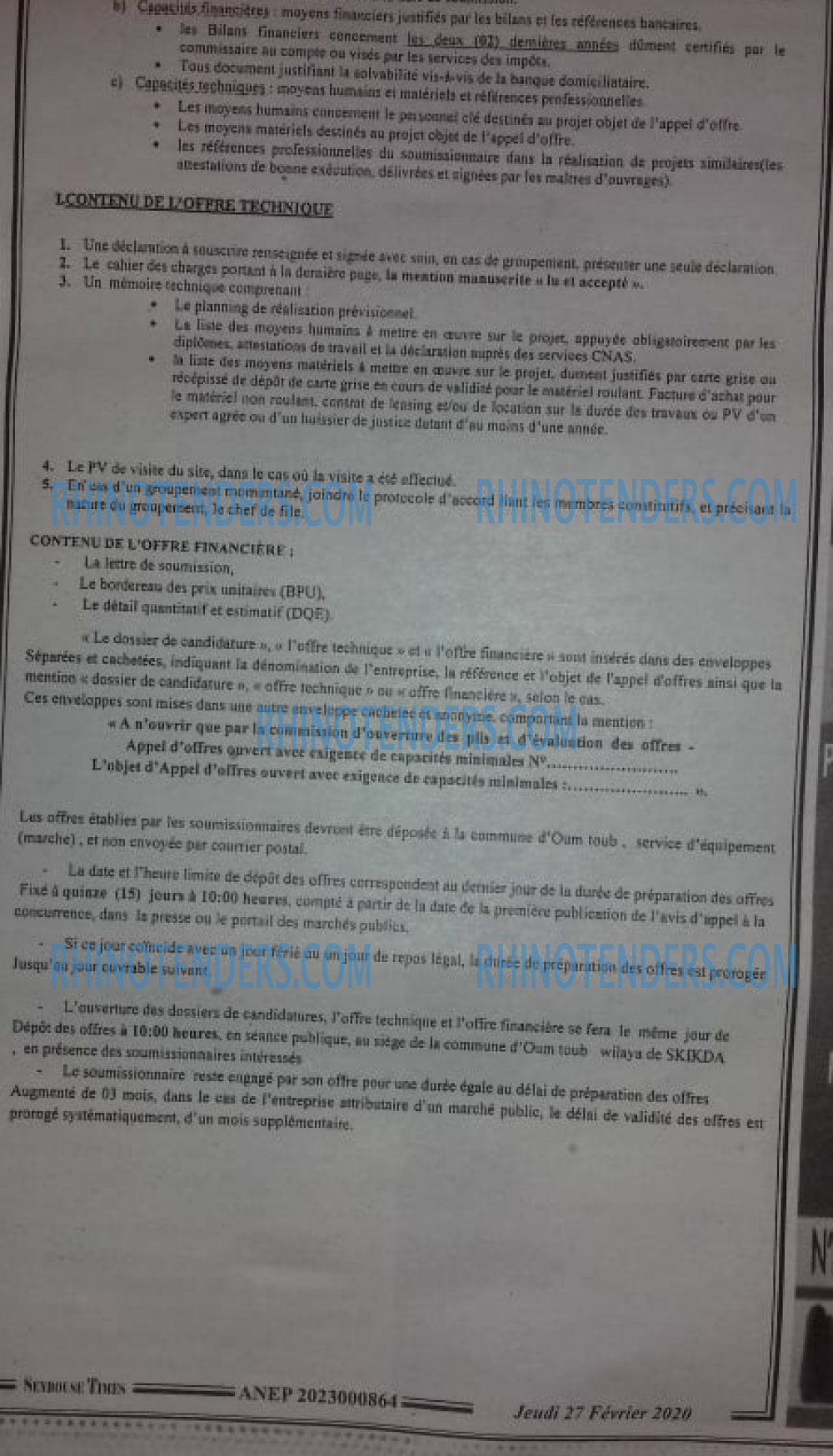 SEYBOUSSE TIMES