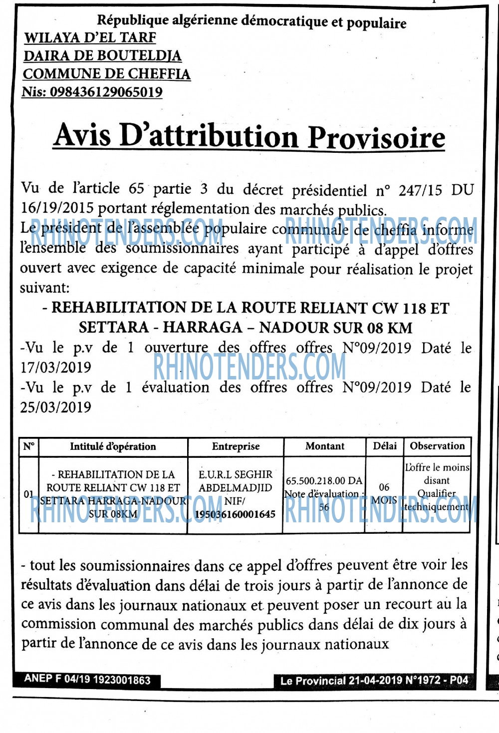 LE PROVINCIAL