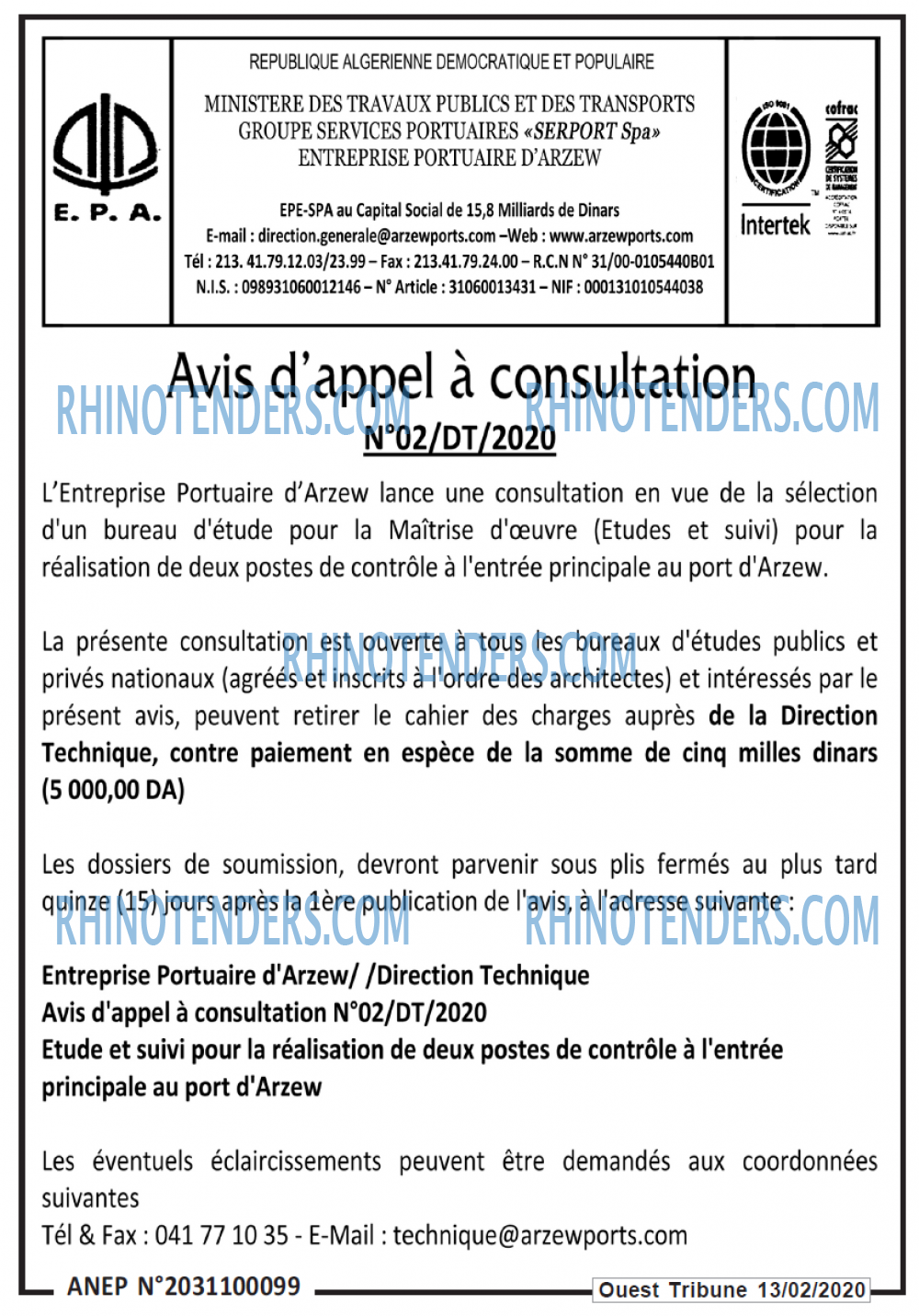 ouest TRIBUNE