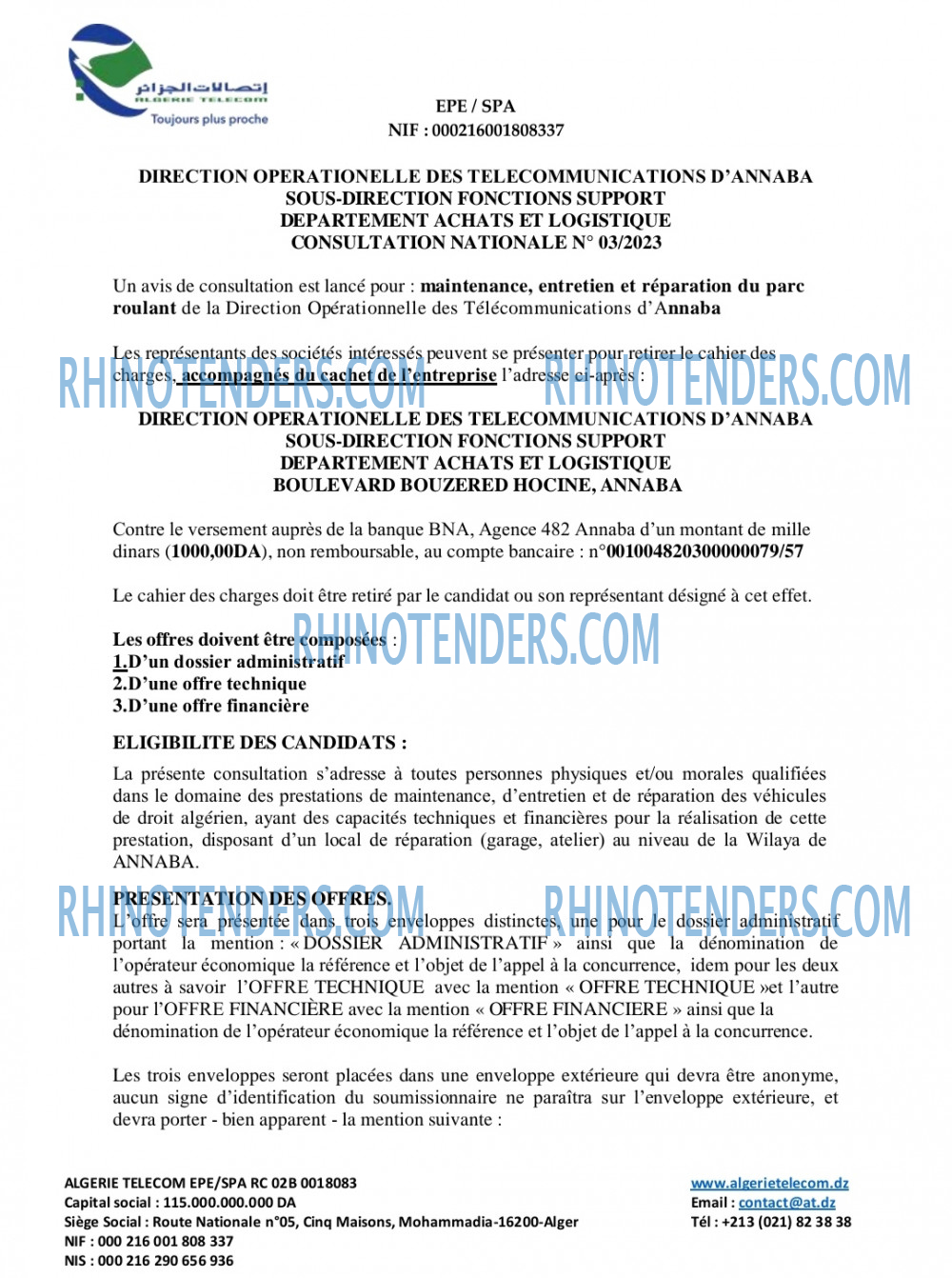 Rhinotenders