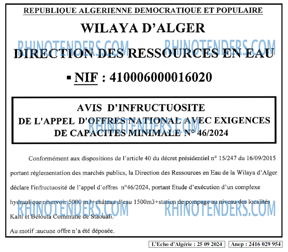 L'ECHO D'ALGERIE