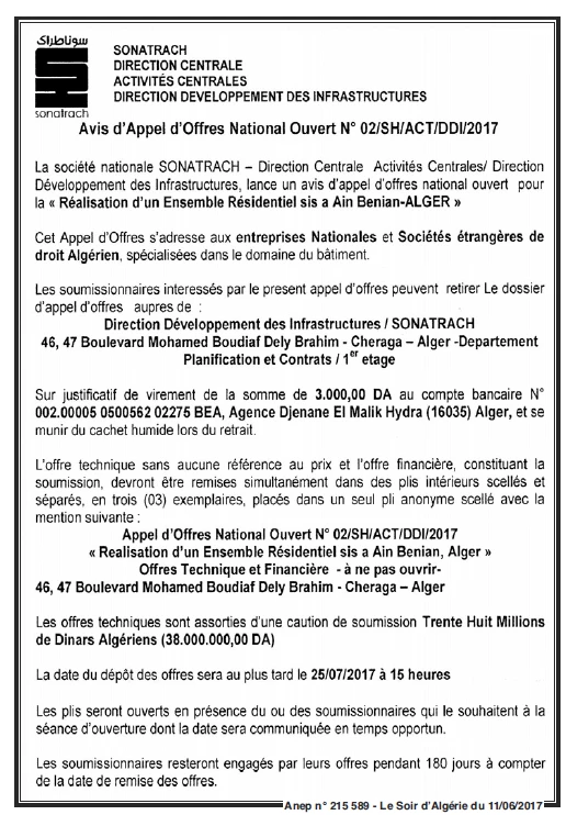 LE SOIR D'ALGERIE