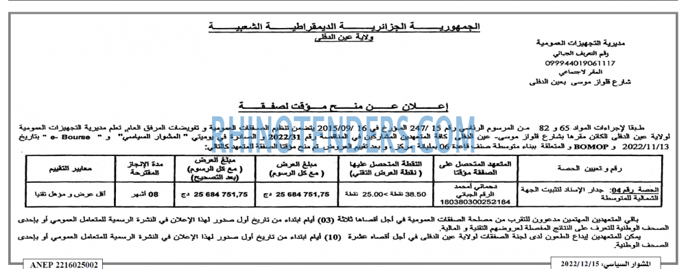 المشوار السياسي