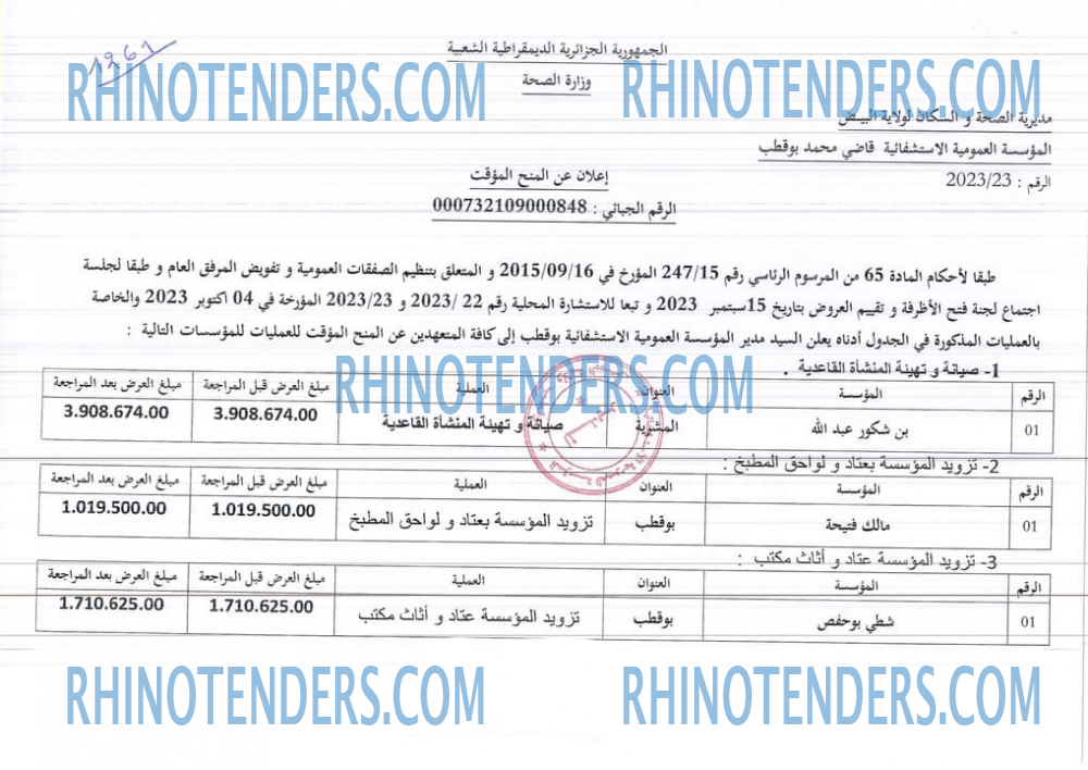 Rhinotenders