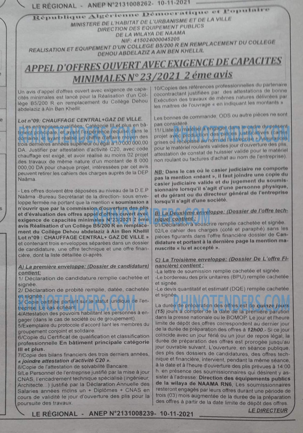 LE REGIONAL