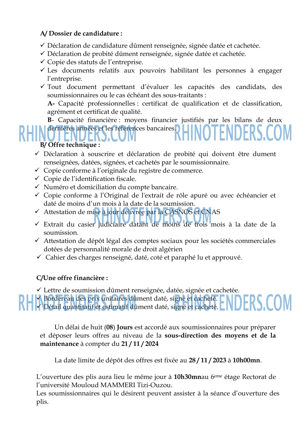Rhinotenders