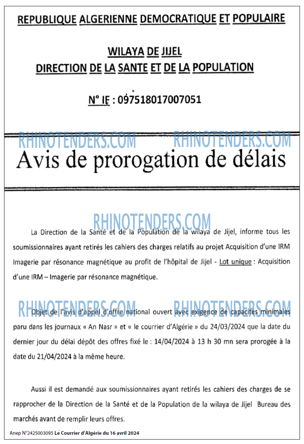 Le Courrier d'Algerie