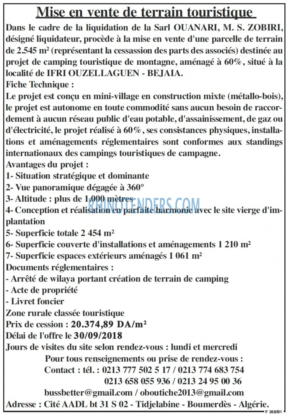 LE SOIR D'ALGERIE