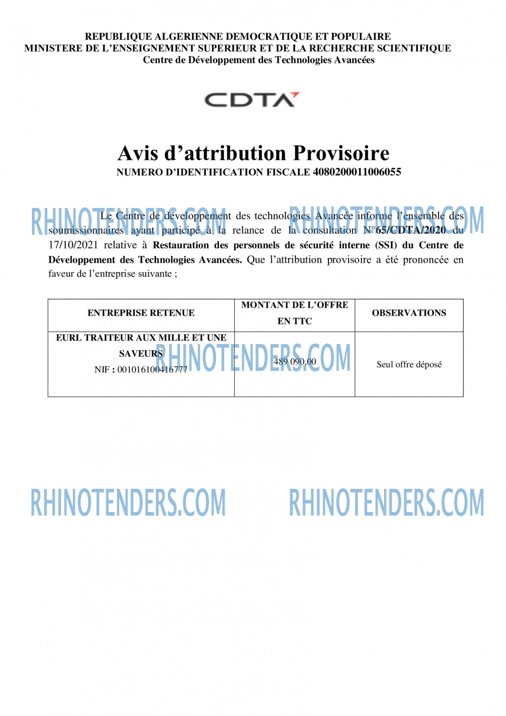 Rhinotenders