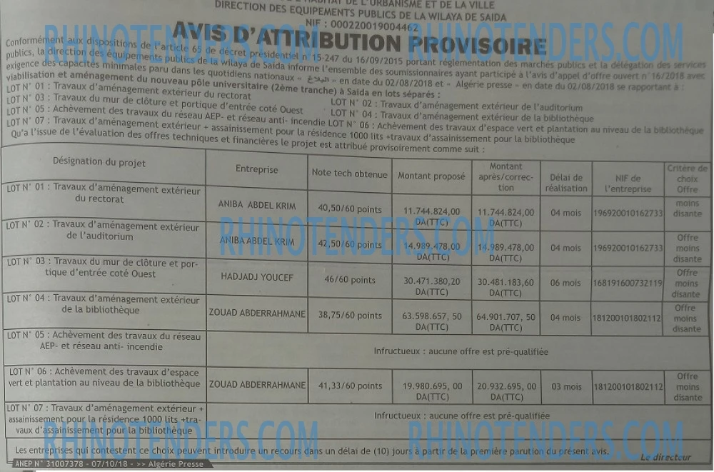 ALGERIE PRESSE