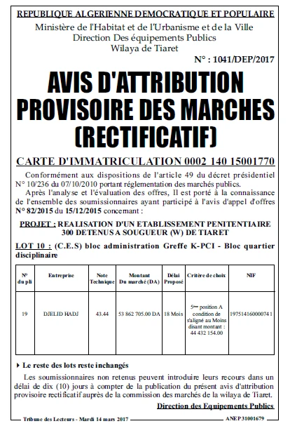 TRIBUNE DES LECTEURS