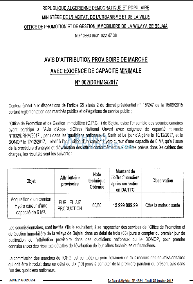 Le Jour d'Algérie