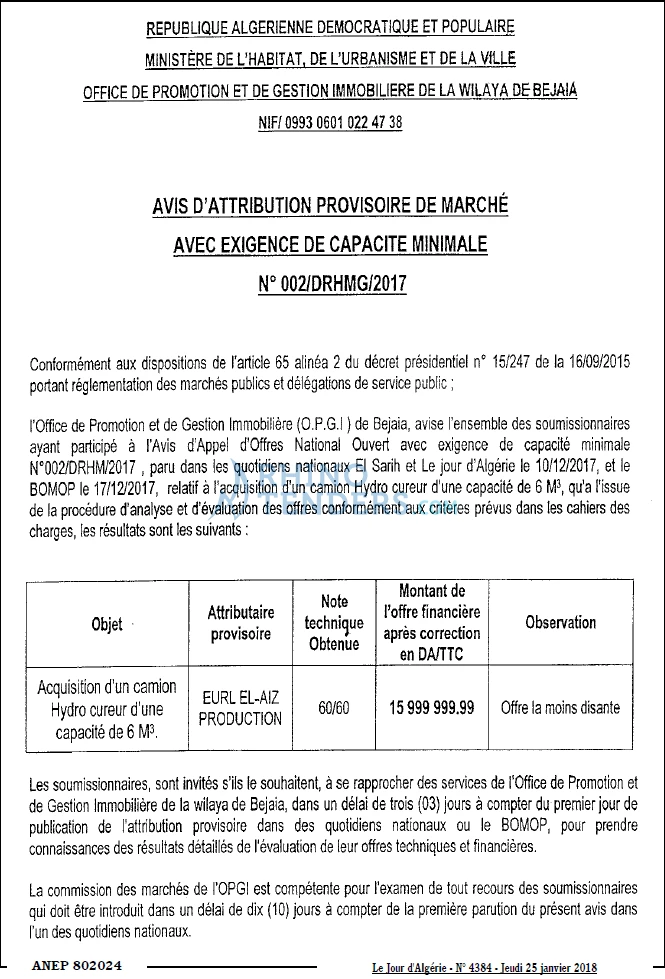 Le Jour d'Algérie