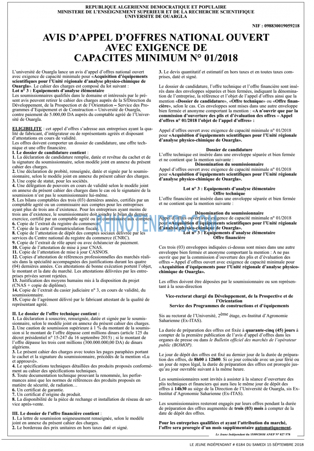 Jeune Independant