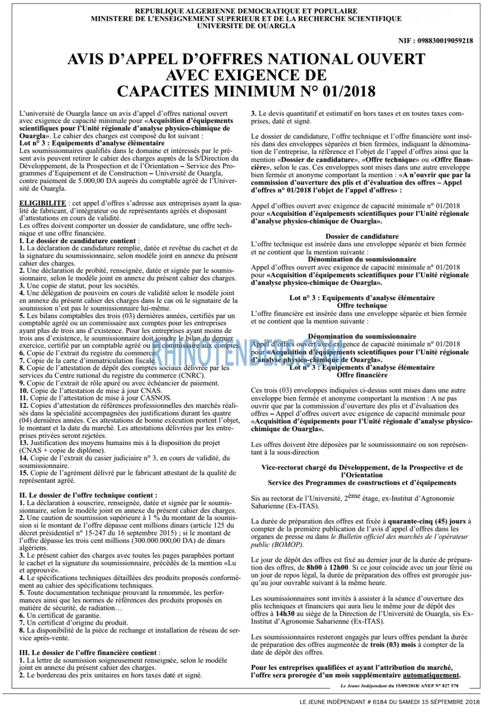 Jeune Independant