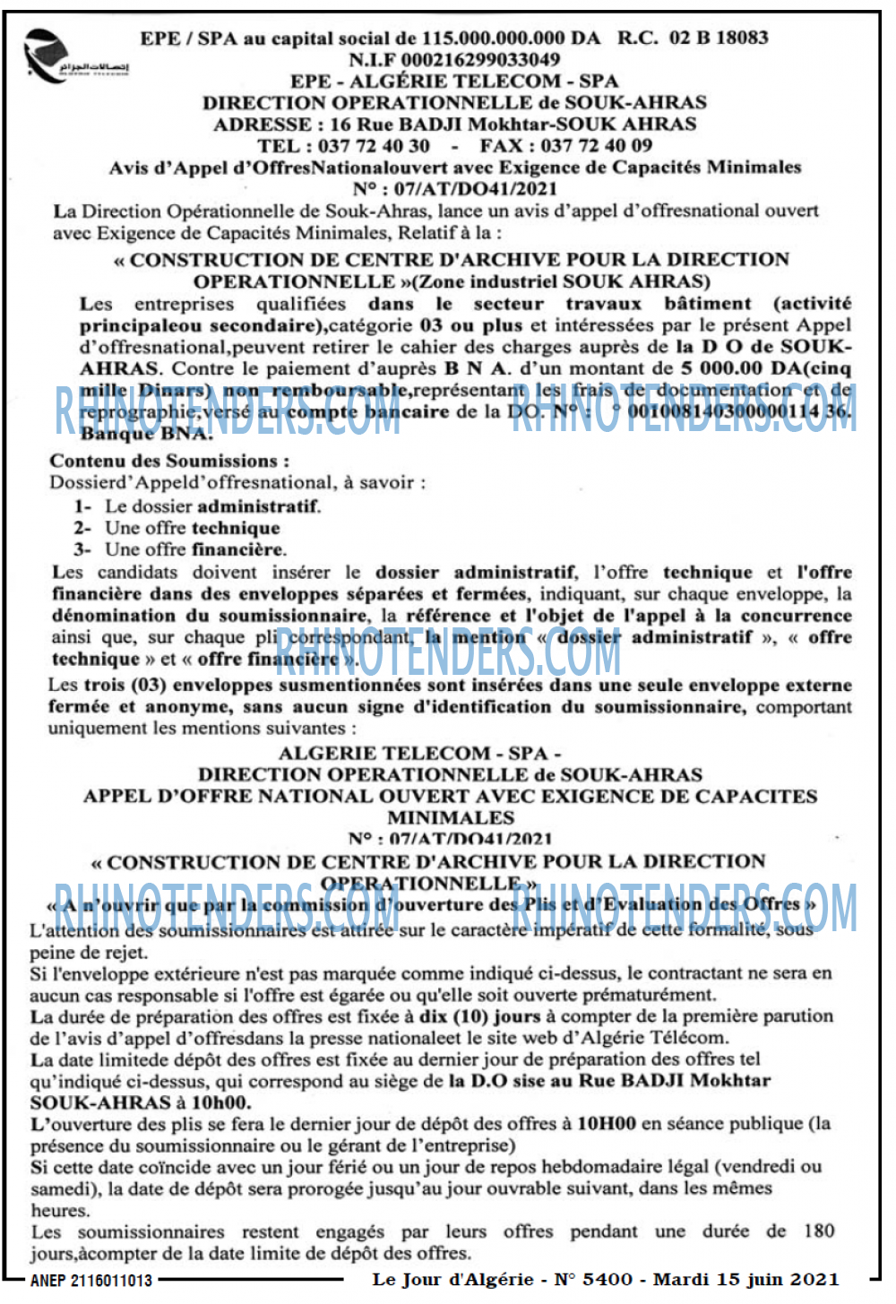 Le Jour d'Algérie