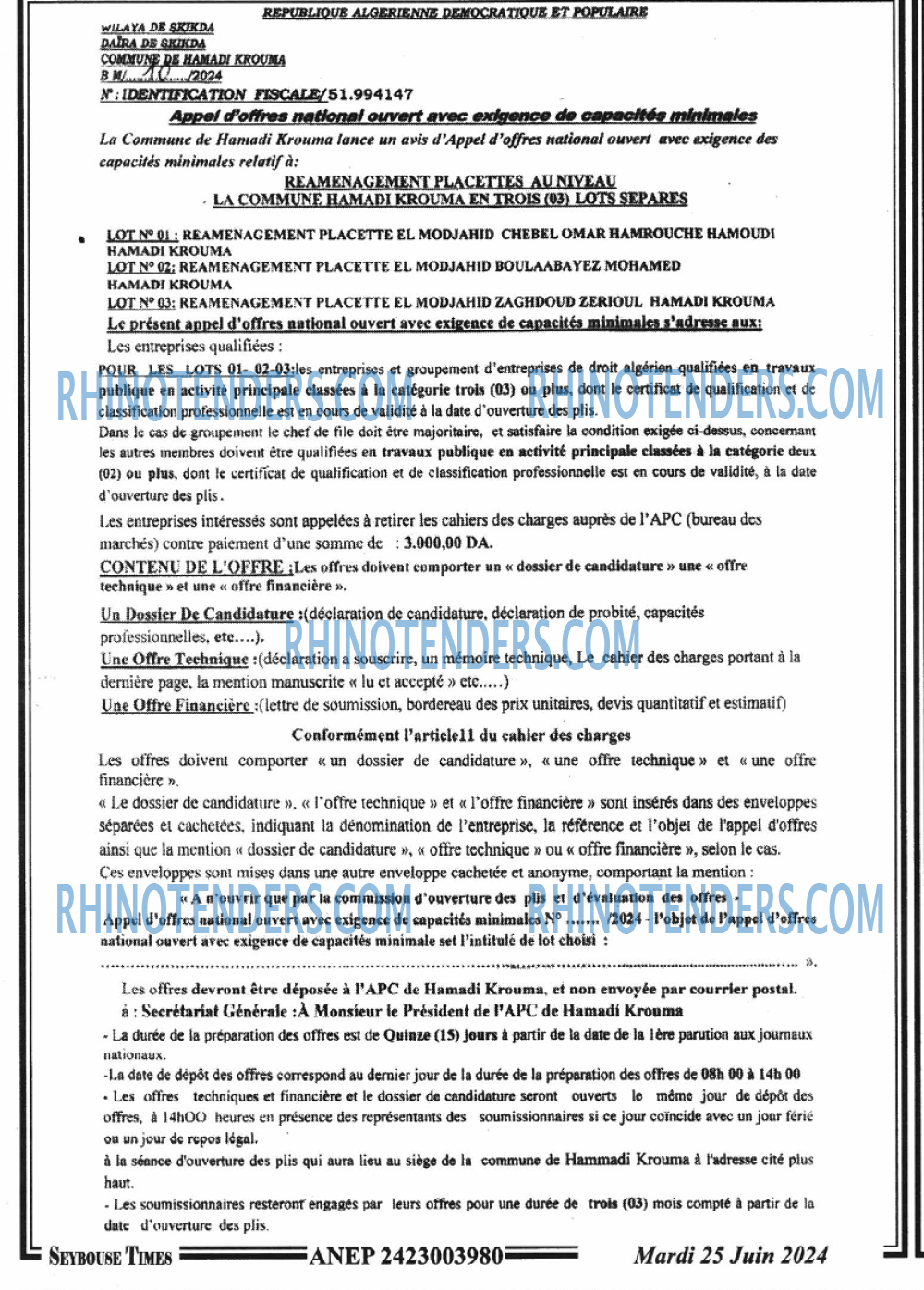 SEYBOUSSE TIMES