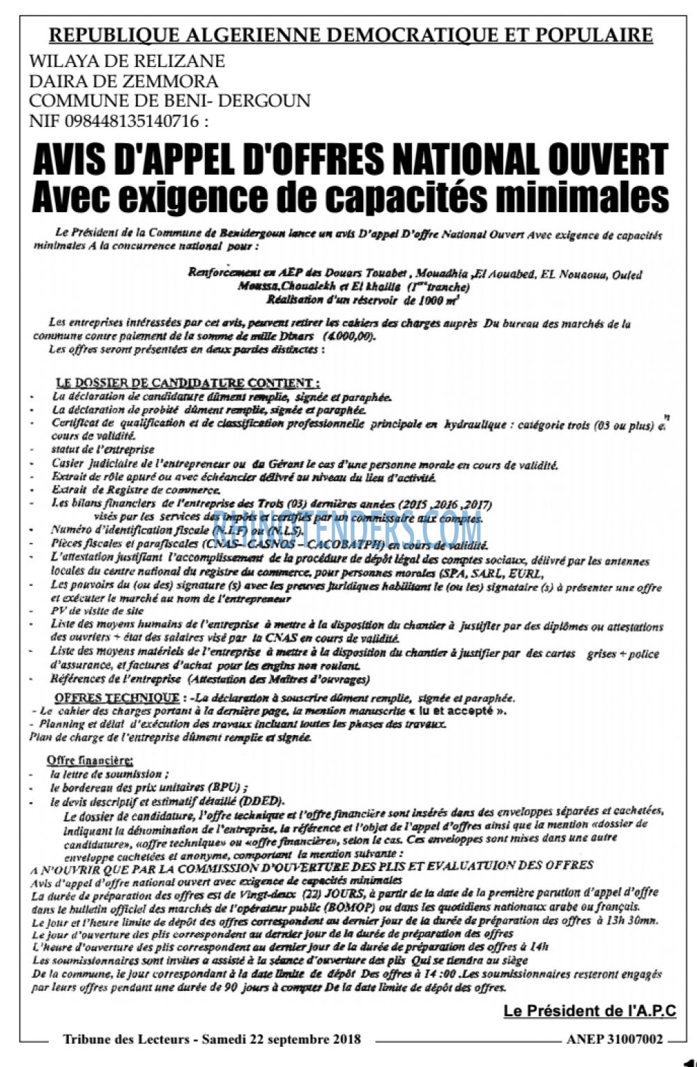 TRIBUNE DES LECTEURS