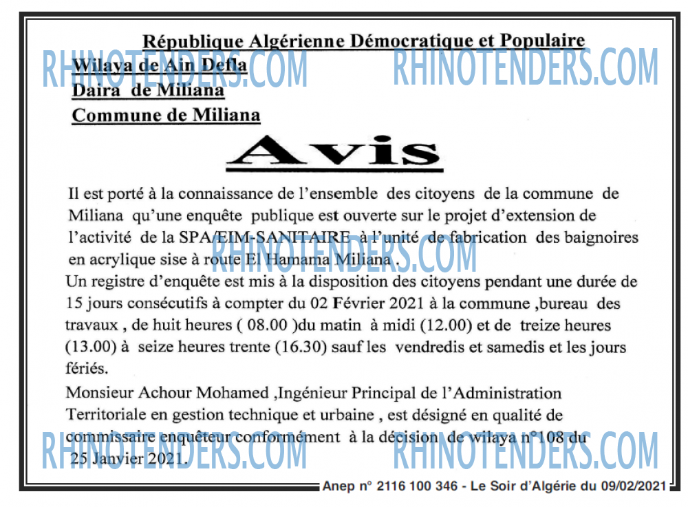 LE SOIR D'ALGERIE