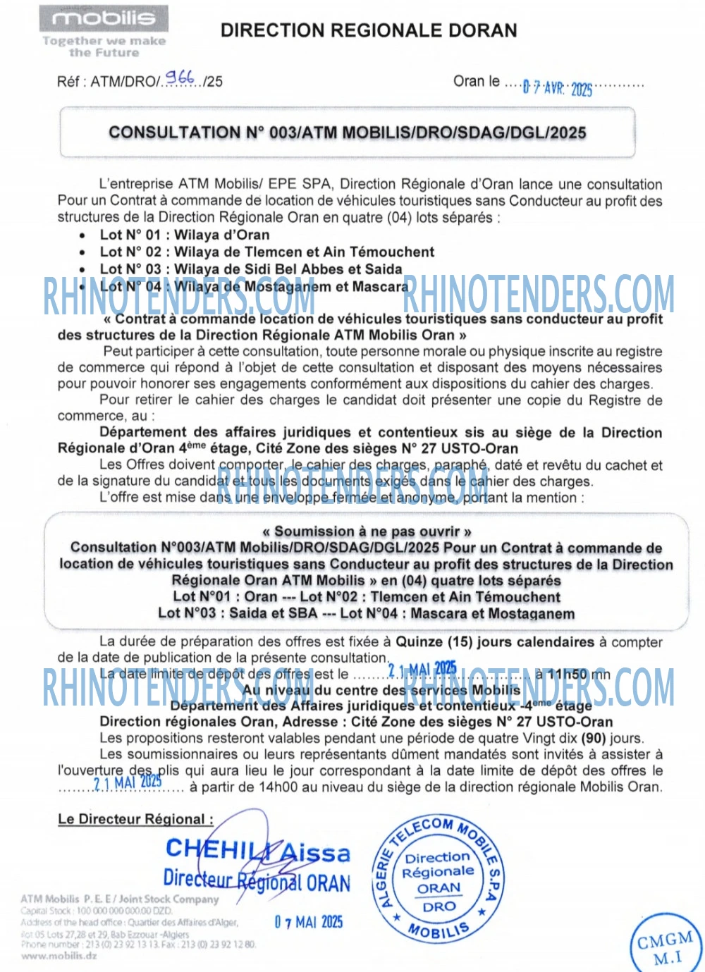 Rhinotenders
