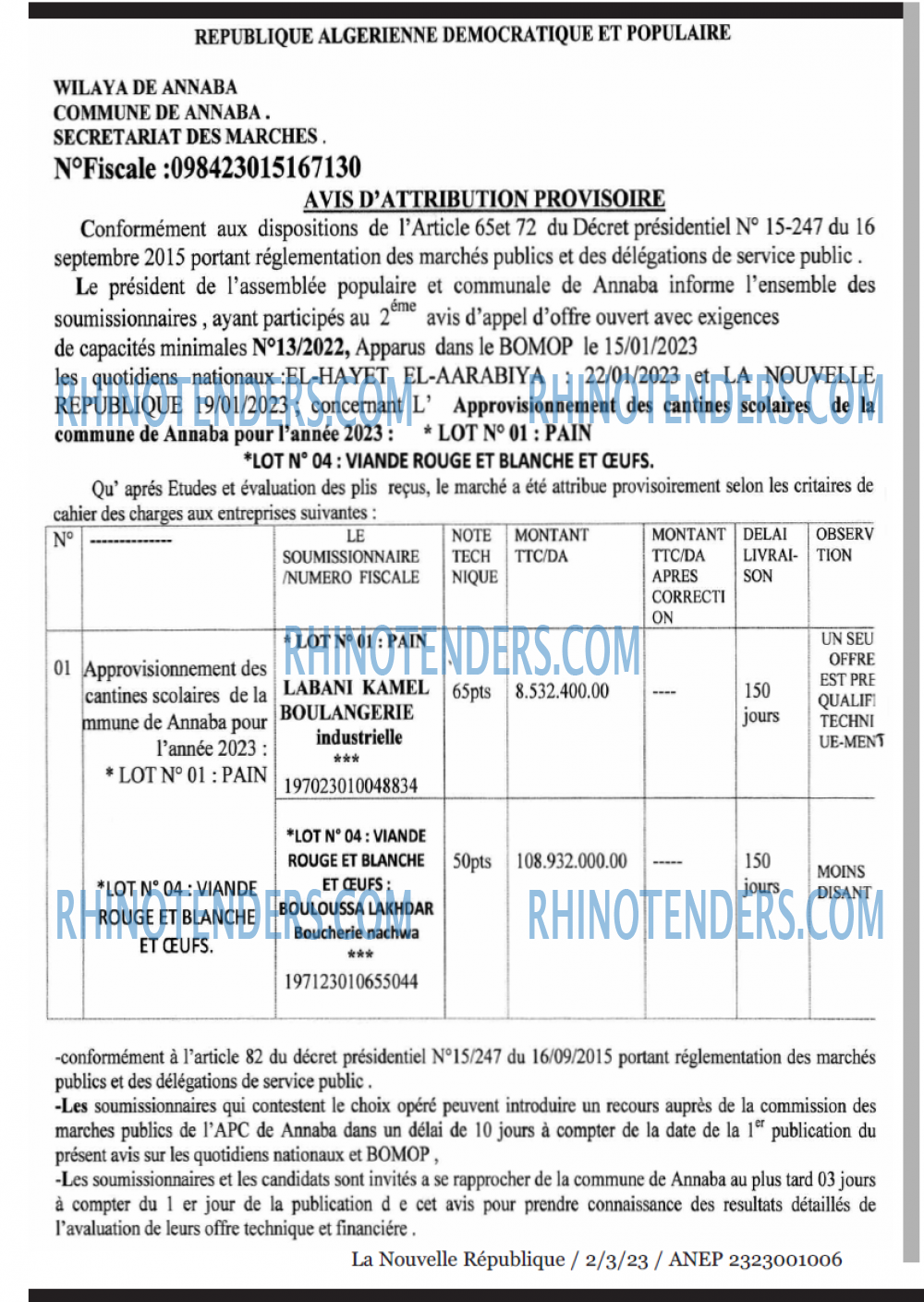 NOUVELLE REPUBLIQUE