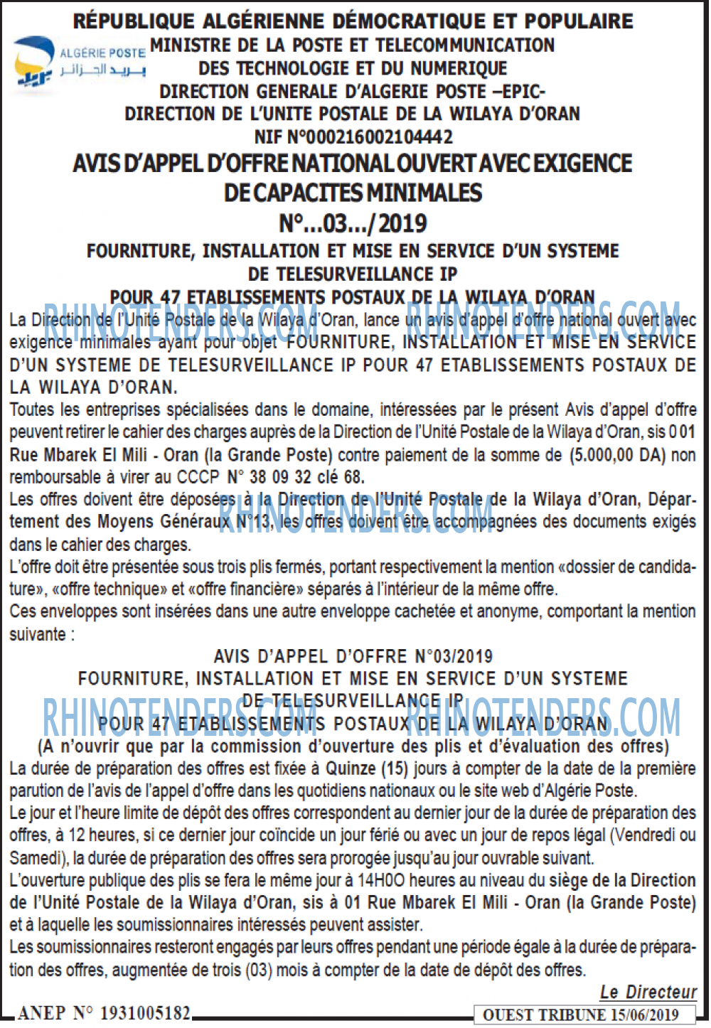 ouest TRIBUNE