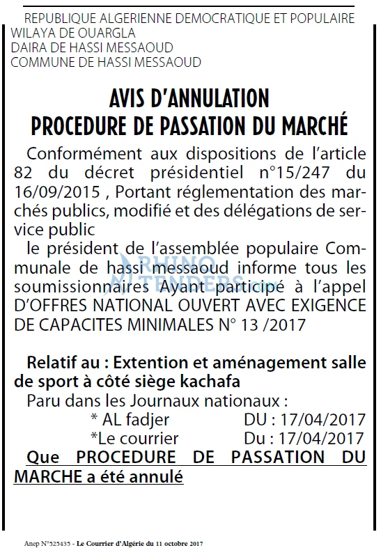 Le Courrier d'Algerie
