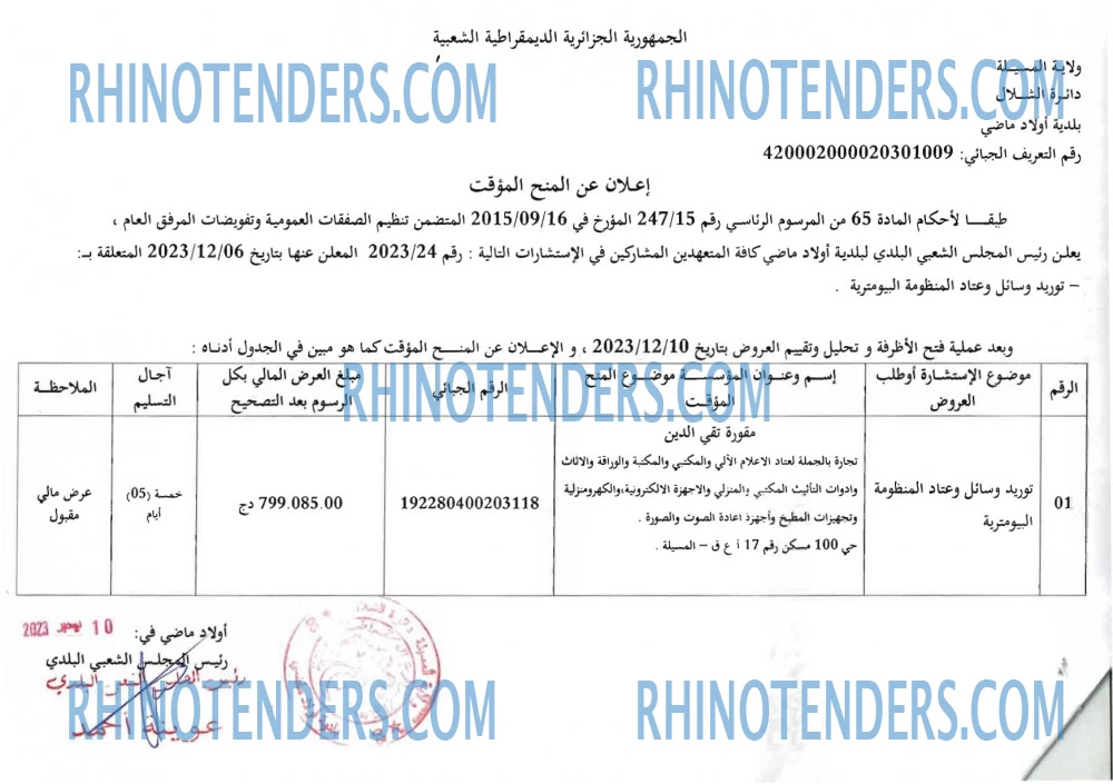 Rhinotenders