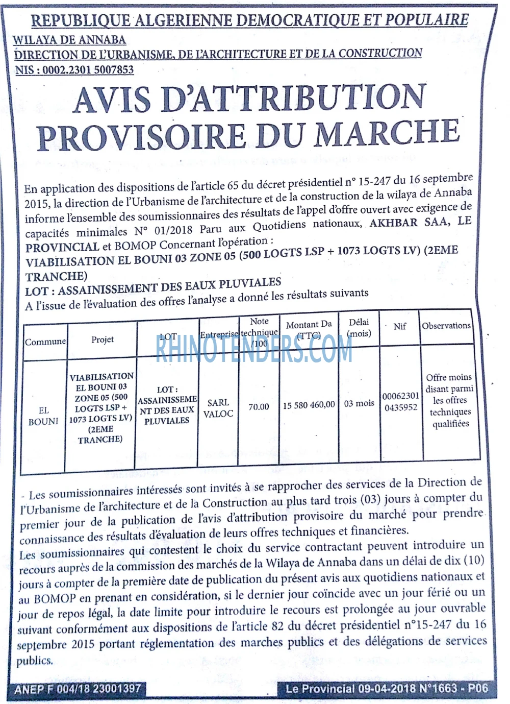 LE PROVINCIAL