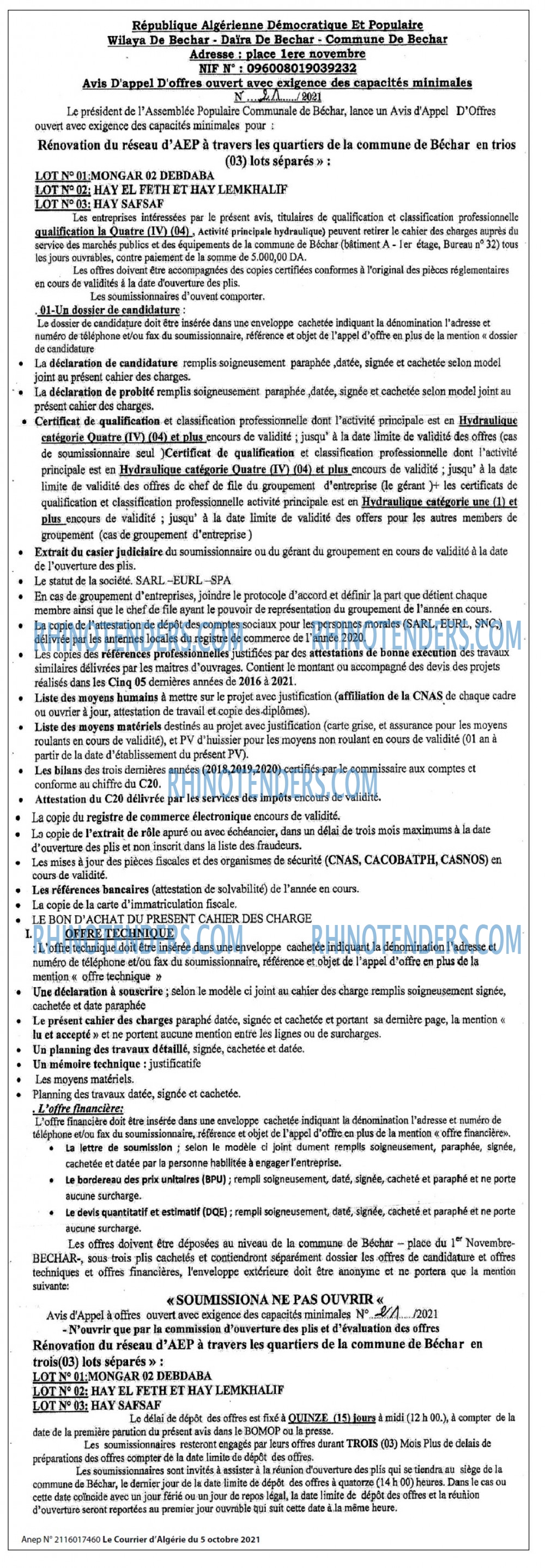 Le Courrier d'Algerie