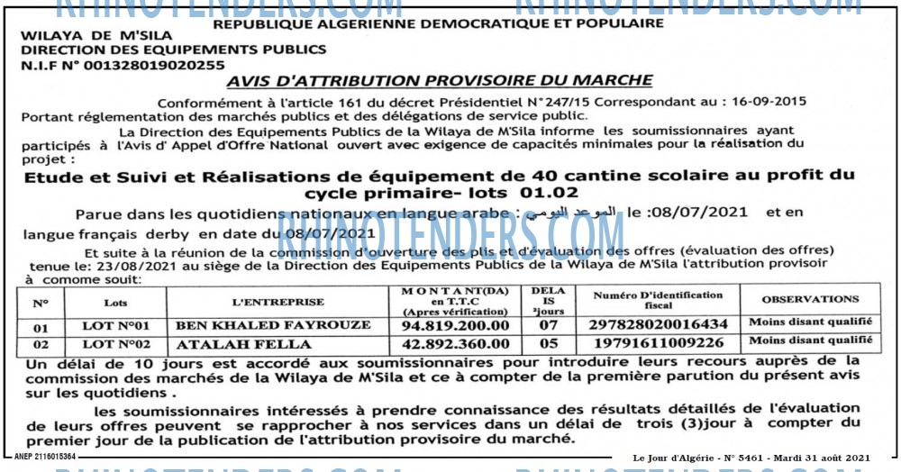 Le Jour d'Algérie
