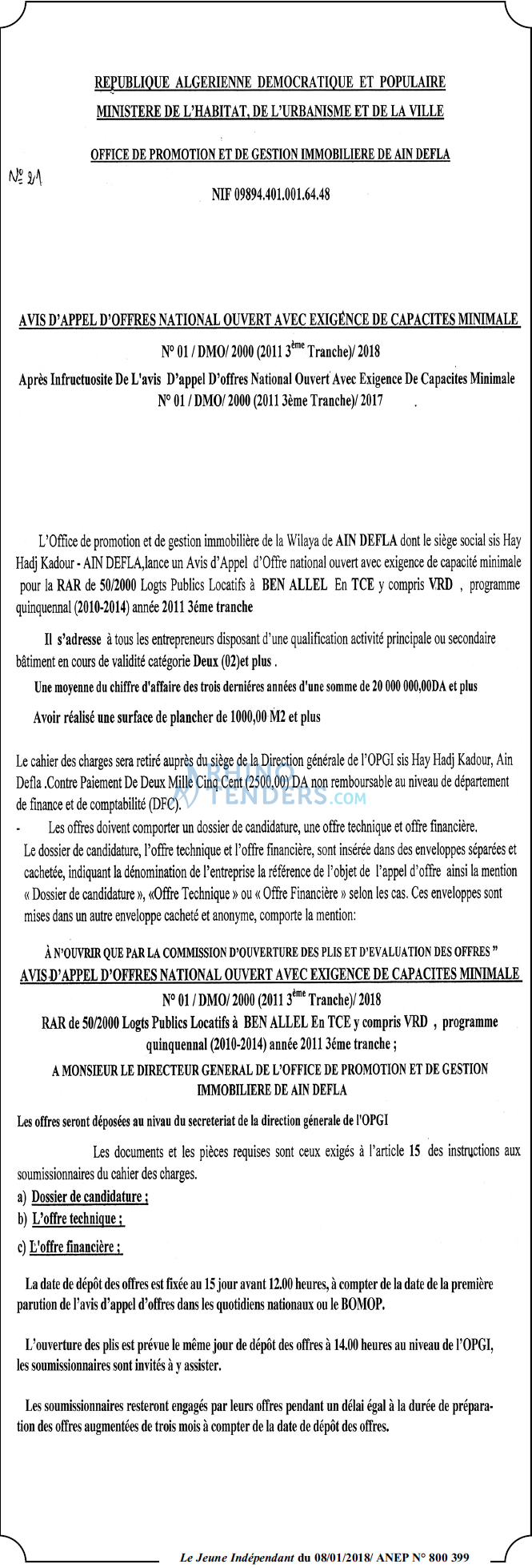 Le jeune indépendant