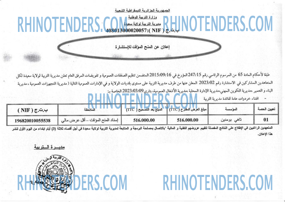 Rhinotenders