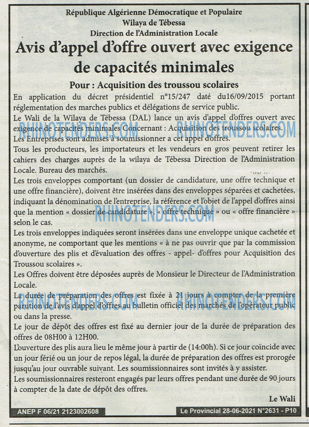 LE PROVINCIAL