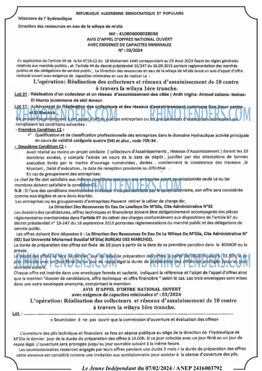 Jeune Independant