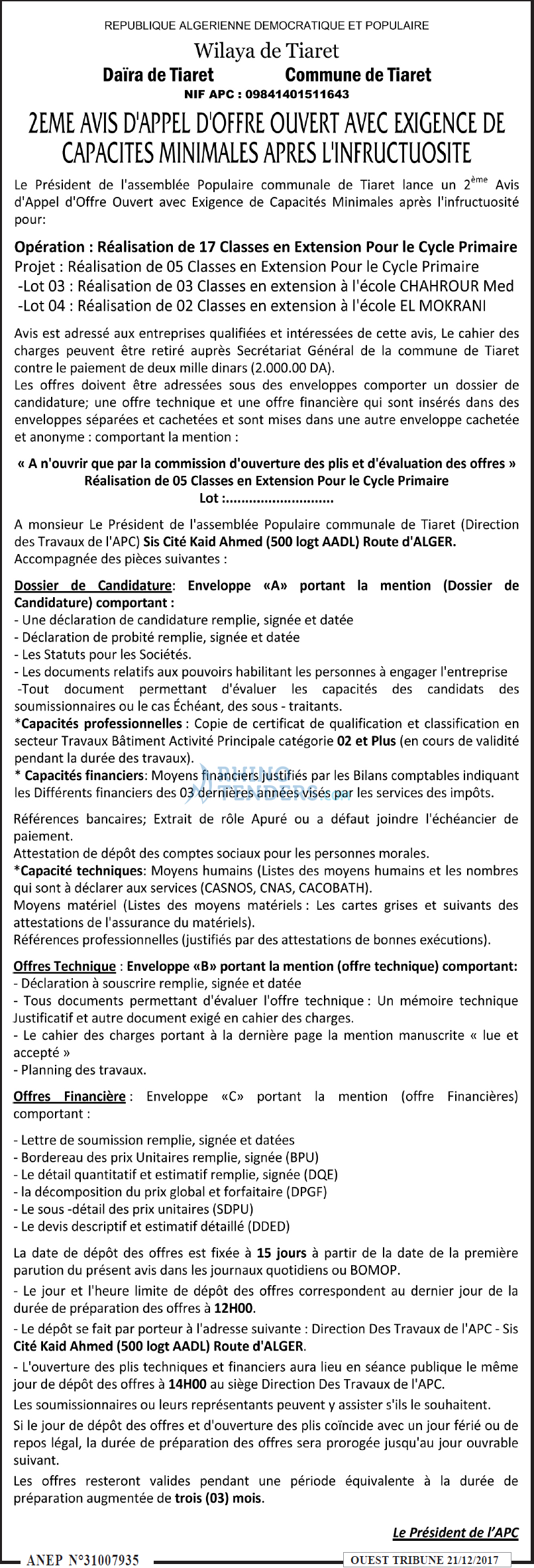 ouest TRIBUNE