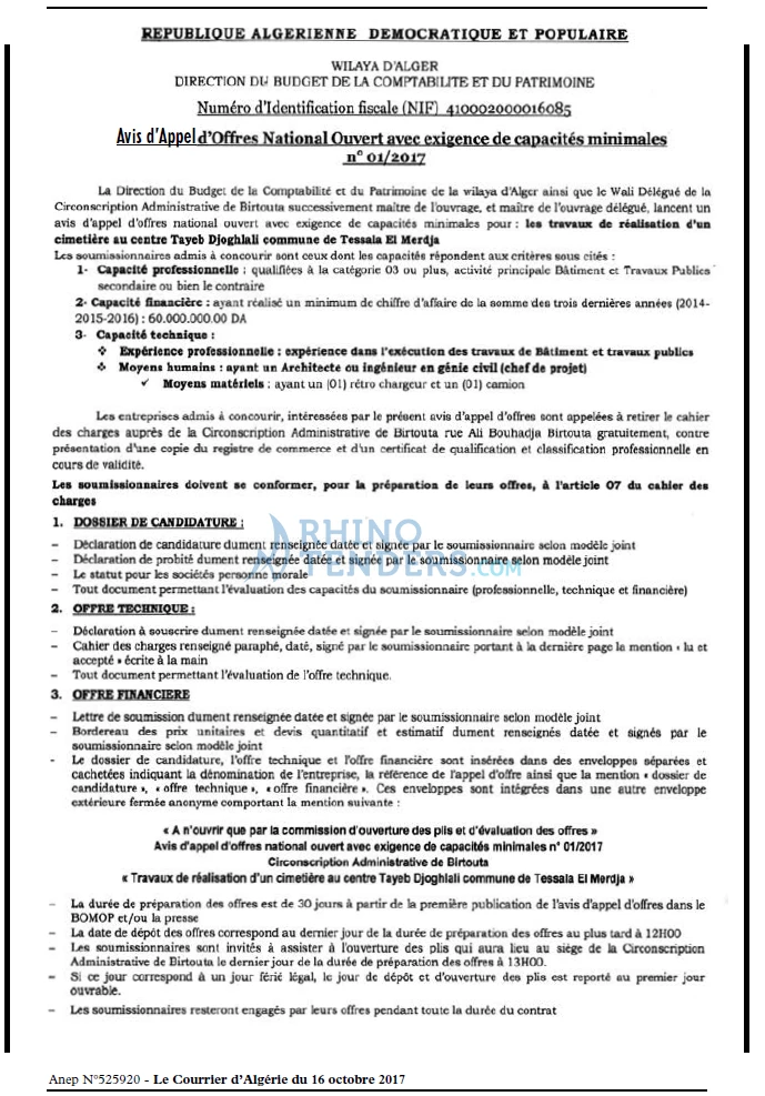 Le Courrier d'Algerie