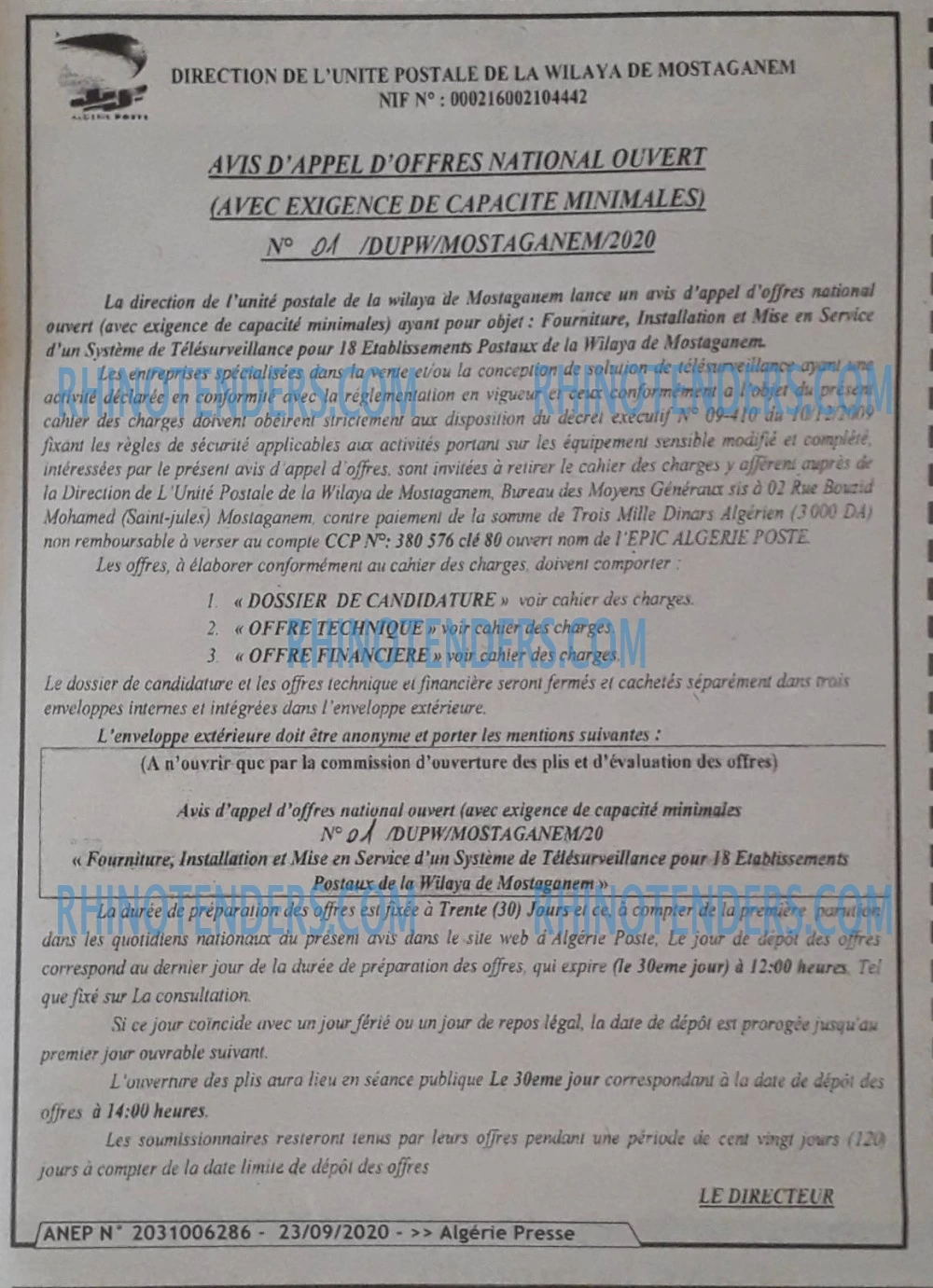 ALGERIE PRESSE
