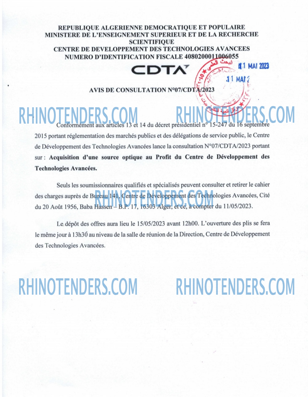 Rhinotenders